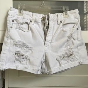 white american eagle shorts